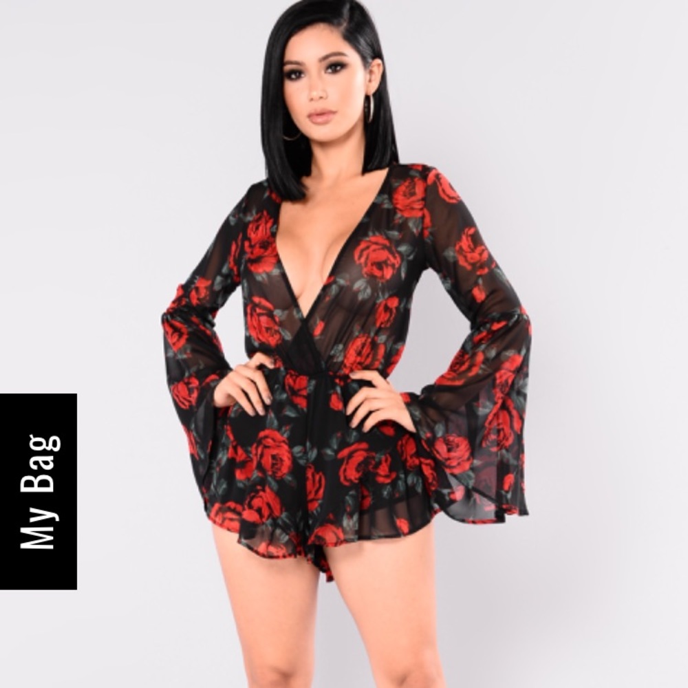 Fashion Nova Rose romper